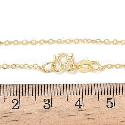Ожерелья из латунных цепочек толщиной 2 мм NJEW-G183-03G-02