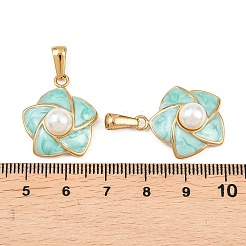 Подвески из нержавеющей стали 304 с эмалью&nbsp;STAS-P438-13B-G