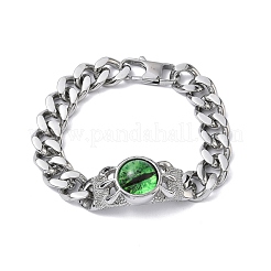 Браслеты из нержавеющей стали eye 201/304 BJEW-F522-02P-02