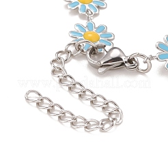 Браслет с цепочками из эмали BJEW-P271-01P-03