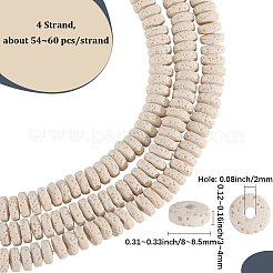 4 нить бусины из натурального вулканического камня G-LT0001-01C