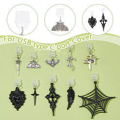 10 шт. 10 стиля пластиковых мобильных пылезащитных заглушек&nbsp;HJEW-DC00114