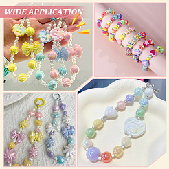 225шт 15 стиля имитация жемчуга акриловые бусины&nbsp;OACR-ME0001-02