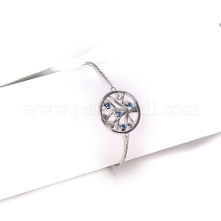 Браслеты из латуни с микропаве из кубического циркония PW-WGF387B-01