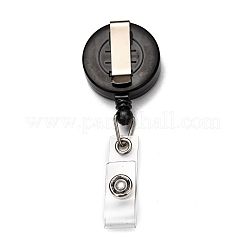 Плоская круглая катушка для бейджа из абс-пластика&nbsp;AJEW-I053-37J