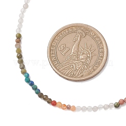 Ожерелье из круглых граненых бусин диаметром 2 мм&nbsp;NJEW-JN05865-04