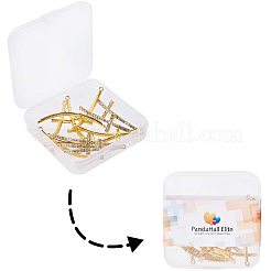 Коннекторы со стразами из сплава&nbsp;RB-PH0008-16