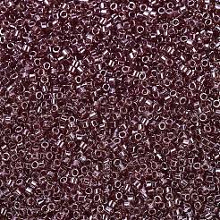 MIYUKIデリカビーズ  シリンダー  日本製シードビーズ  11/0  （db1222)透明ダーククランベリー光沢  1.3x1.6mm  穴：0.8mm  約2000PCS /ボトル  10 G /ボトル&nbsp;SEED-JP0008-DB1222