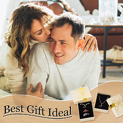 12 шт. подарочные коробки для хранения украшений из бумаги с бантом&nbsp;CON-TA0001-24B