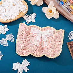 16 шт. 8 стиля полиэстеровое кружево вышитые нитки приклеиваемые/пришивные нашивки&nbsp;PATC-TA0001-13