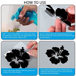 4 pièces 4 styles autocollants de voiture auto-adhésifs imperméables pour animaux de compagnie&nbsp;DIY-WH0308-225A-091