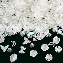 200 г прозрачных акриловых бусин OACR-SP0001-86A