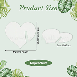 60шт акриловые подвески для бокалов AJEW-FG0002-22