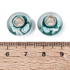 Handgefertigte Glasperlen mit Messingkern im europäischen Stil&nbsp;LAMP-N044-03S-01
