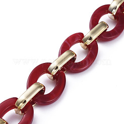 Пластиковые кабельные цепи ccb ручной работы&nbsp;AJEW-JB00682-03