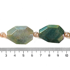 Гальванические натуральный агат бисер пряди G-L604-B01-01D