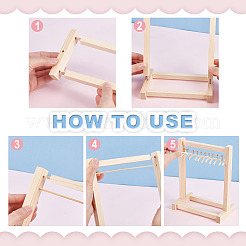 Ahademaker 1 комплект деревянных вешалок для одежды для кукол&nbsp;DJEW-GA0001-37