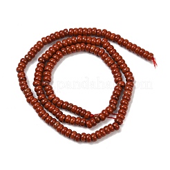 Натуральные красные яшмы бусы пряди G-K343-C48-01