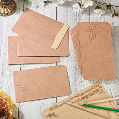 30 шт. пустых бумажных конвертов AJEW-TA0002-32A