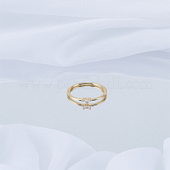 1 шт. латунные кольца&nbsp;RJEW-LP0003-53