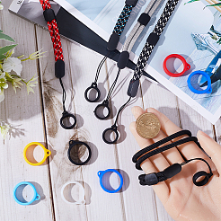 5 шт. двухцветный полиэстеровый ремешок на шею DIY-GF0008-25