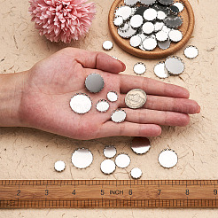 150 шт. 5 стиля чашечек из хирургической нержавеющей стали 316 с кружевным краем STAS-CD0001-09