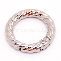 亜鉛合金スプリングゲートリング  Oリング  プラチナ  29x5mm  内径：19mm&nbsp;PALLOY-WH0081-51A-04