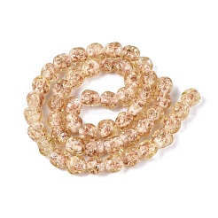 Perles vernissées de sable d'or manuelles &nbsp;LAMP-Q039-03A