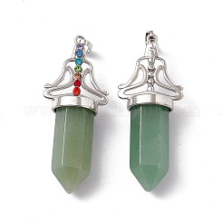 Aventurine vert naturel gros pendentifs pointus&nbsp;G-I342-01P-06