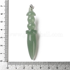 Естественный зеленый авантюрин большие кулоны&nbsp;G-H338-03P-07