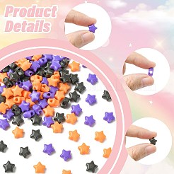 100шт 3 цвета непрозрачные акриловые бусины&nbsp;MACR-FS0002-26