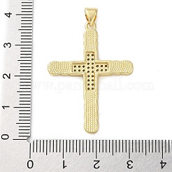 Латунные микропаве прозрачные подвески с фианитом KK-A212-06D-G