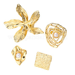 Кольца-манжеты из цинкового сплава и искусственного жемчуга для женщин FS-WG7FFE0-01