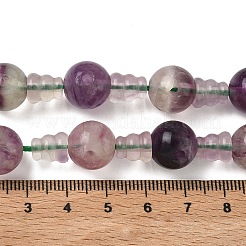 天然蛍石3穴グルビーズ連売り  仏教のジュエリーには  Tドリルビーズ  ヒョウタン  20x12mm  穴：1.8mm＆2mm  約10個/連  8.27''（21センチメートル）&nbsp;G-H064-E10-01