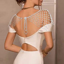 Chaînes de corps en alliage de cristal strass maille châle&nbsp;WG69671-01