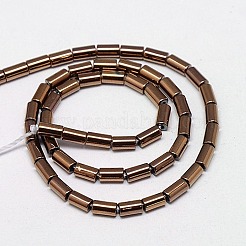 Гальванизировать немагнитных синтетический гематит бисер пряди G-J162-C-06