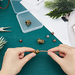 3 шт. 3 стиля латунных европейских бусин в форме ножа для подвески на шнурке KK-HY0003-59AG