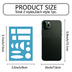 Акриловая серьга ручной работы шаблон DIY-WH0359-071