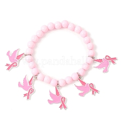 Комплект из 3 эластичного браслета из акриловых бусин&nbsp;BJEW-JB12639