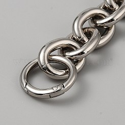 Cadenas de extensión para bolsos con cadena de cable de aleación&nbsp;LS-FIND-WH0817-167P