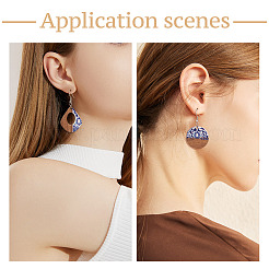 20шт 10 стиля подвески из непрозрачной смолы и орехового дерева RESI-BT0001-33