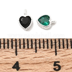 925 подвеска в форме сердца из стерлингового серебра с микропаве из кубического циркония.&nbsp;STER-K188-08S