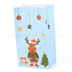 Sacs en papier kraft à thème de noël&nbsp;CARB-H030-B06