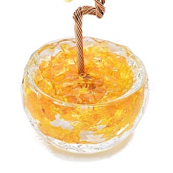 Украшения для витрин из натурального желтого кварца пахира голая&nbsp;DJEW-K025-04F