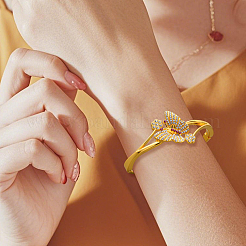 3шт 3-цветные браслеты из сплава со стразами для женщин&nbsp;BJEW-HY0001-23