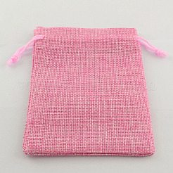 Мешки мешка шнурка упаковки мешка мешка имитационные полиэфирные ABAG-R004-18x13cm-M