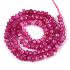 Натуральный белый нефритовый шарик нити G-R343-2x4-08