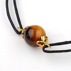 Драгоценный камень регулируемая ссылка браслеты BJEW-JB01554-01