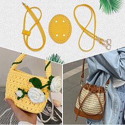 Комплекты аксессуаров для нижнего плечевого ремня из искусственной кожи ручной работы&nbsp;AJEW-CL0001-73A