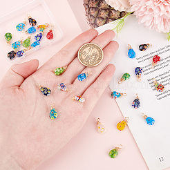 30 шт. подвески из стекла миллефиори ручной работы FIND-PH0007-94